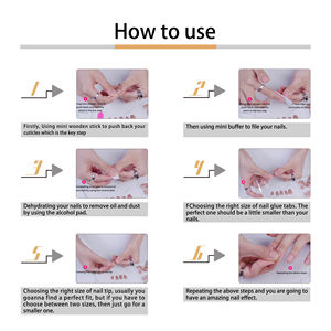 AIERFEI Listo Para Enviar Venta al por mayor Chrome Press On Nail Metallic Red Fake Nails Forma Oval 24 Pcs <span class=keywords><strong>Uñas</strong></span> postizas - Product Image 6