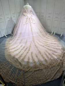 Vestido de Quinceañera Rosa Mumuleo con Capa, Vestidos de 15 Años, Moda Quinceañera, Vestidos de 15 Años <span class=keywords><strong>Lila</strong></span> - Product Image 3