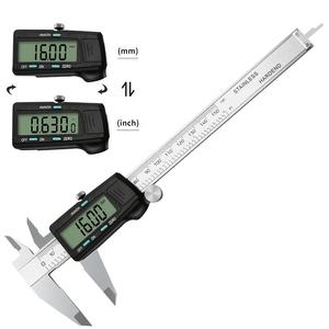 Calibrador <span class=keywords><strong>de</strong></span> pantalla Digital <span class=keywords><strong>de</strong></span> acero inoxidable 150mm fracción MM pulgadas calibrador <span class=keywords><strong>Vernier</strong></span> LCD <span class=keywords><strong>de</strong></span> acero inoxidable <span class=keywords><strong>de</strong></span> alta precisión - Product Image 3