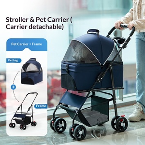 Carrito Plegable Portátil para Mascotas, Ligero y Pequeño, para Perros, Gatos, Cachorros y Peluches - Product Image 4