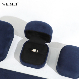 WEIMEI Elegant Handcrafted Jewelry Gift Box For Ring Earring Pendant Necklaces Bracelets With Luxe Suede Velvet Lining Option - Product Image 6