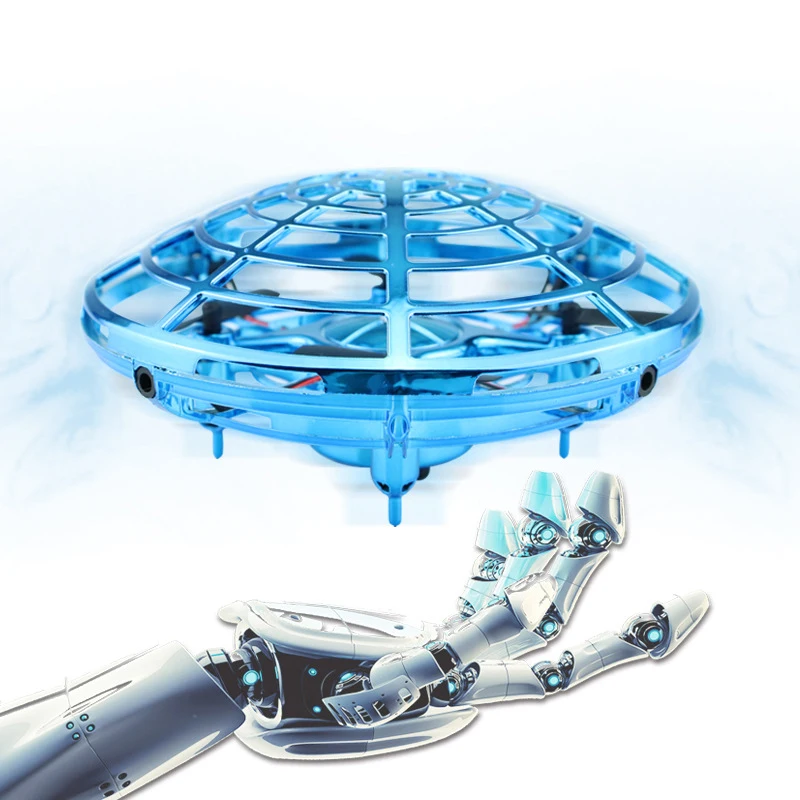 Mini UFO Drone Helicopter RC plane Hand Sensing Infrared Electric Quadcopter Induction Flying Ball for boy Kids RC Toys Gift