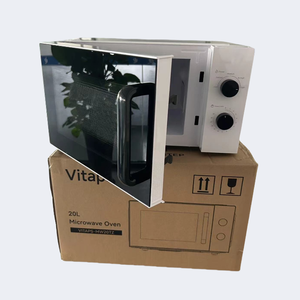 Horno Microondas de 220V 50HZ, 20L, Color Negro y Blanco, Versión en Inglés, Multifuncional, Fácil de Usar, Precio de Fábrica - Product Image 1