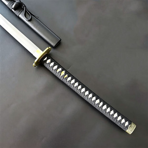 Katana japonais en métal non affûté pour l'entraînement, avec fourreau noir, pour le cosplay d'anime et la collection - Product Image 4