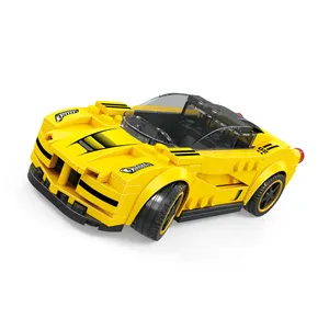 レゴおもちゃの車 Suppliers-WangeスーパーカーS71プラスチックインテリジェンスおもちゃ車レンガブロックおもちゃクリスマスブロック互換レゴDIYおもちゃ教育
