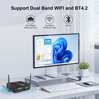 Mini PC Industrial Sin Ventilador Eglobal J5005, 2x RJ45 Giga LAN, Computadora Integrada Compacta, Doble RS232 COM, SSD M.2 NVME/MSATA, Win10 PXE