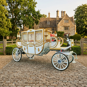 Nouvelle carrosse de mariage Cendrillon personnalisée, chariot électrique royal sans chevaux, buggy de tourisme, chariot tiré par des chevaux - Product Image 1