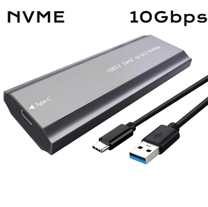 Carcasa de Aluminio para SSD M.<span class=keywords><strong>2</strong></span> NVMe, USB 3.1 Gen2 Tipo-C 10Gbps, 8TB Máx., M-Key para PC Portátil - Product Image 5