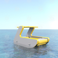 Nouvel arrivage de bateaux de fête flottants pour adultes à moteur électrique Installations d'amusement aquatique gonflables pour les sports nautiques en plein air et les jeux
