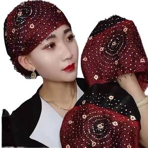 Go Party YASEEN – Foulard, bandeau, bonnet chimio, écharpe pour femme, couleur unie, style ethnique, respirant – Voile islamique musulman - Product Image 1