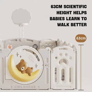 Valla de Seguridad para Niños Pequeños VSUCH, <span class=keywords><strong>Piscina</strong></span> de Pelotas para Niños, Corralito de Juego para Bebés Desmontable, Valla de Protección de Plástico para Bebés, Corralito de Juego para Niños - Product Image 3