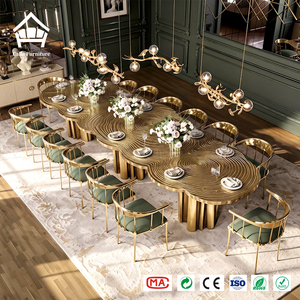 Juego de Comedor de Lujo de Arte Moderno, Hecho a Mano en Latón Dorado, para Grandes Propiedades y Palacios, Muebles de Diseño de Alta Gama para Proyectos - Product Image 2