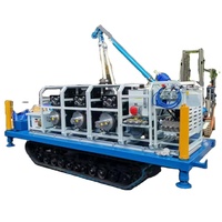 Foreuse géotechnique portable hydraulique complète à moteur diesel Geotec Wuxi avec moteur et pompe, profondeur maximale 900 m