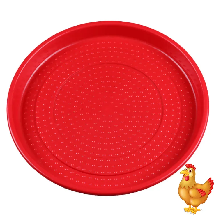 Mangeoires en plastique pour bébé poulet, volaille, poulet, plateau d'alimentation pour poussin, plateau d'alimentation pour poulet, poêle