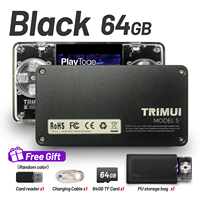 Noir 64G Trimui modèle S 2.0 pouces écran légèrement rétro Console de jeu vidéo 10 simulateurs Consoles de jeu portables cadeau pour enfants