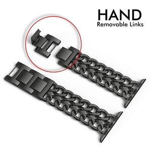 Correa <span class=keywords><strong>de</strong></span> cadena <span class=keywords><strong>de</strong></span> metal para <span class=keywords><strong>Apple</strong></span> <span class=keywords><strong>Watch</strong></span>, banda <span class=keywords><strong>de</strong></span> acero inoxidable <span class=keywords><strong>de</strong></span> 49mm, 42mm, 46mm, 41mm, 45mm, 40mm, 44mm, 20mm, 22mm, Universal - Product Image 4