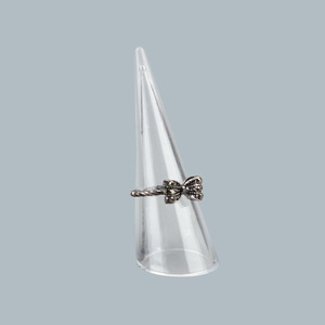 Soporte de exhibición de anillos de acrílico transparente al por mayor, forma ovalada, soporte sólido para anillos de 5x13cm, embalaje para relojes incluido, accesorios. - Product Image 4