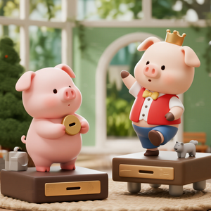 Meiyan OEM con heo đất ngân hàng nhà sản xuất tùy chỉnh thiết kế động vật với đồng xu khe cắm cho giáo dục Tài Chính đồ chơi tiền hộp - Product Image 2