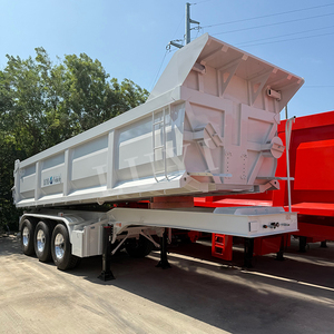Meilleur prix pour semi-remorques à benne basculante à 3 <span class=keywords><strong>essieux</strong></span> de 60 tonnes, 50 tonnes, 100 tonnes, pour le transport de sable et de charbon - Product Image 4