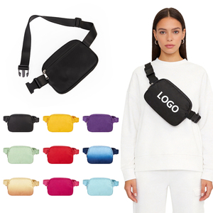 YIKU Custom Wholesale Sport <strong>Nylon</strong> Fanny Pack <strong>Crossbody</strong> Mini Yoga Lulu <strong>Bag</strong> Belt <strong>Bag</strong> Cross Custom Fanny Pack Waist <strong>Bag</strong> for Women - Product Image 5