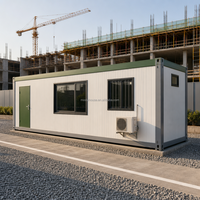 Bâtiment de travail modulaire préfabriqué à deux étages en conteneurs, structure en acier 20ft 40ft, logement pour travailleurs