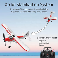 Avion RC Volantex Sport Cub 500 RTF avec moteur brushless, prêt à voler, gyroscopique, avec télécommande, envergure 500 mm