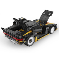 Modèle de voiture de course éducative Cada C63001 Cyber Turbo-V Super Car, blocs de construction, nouveau jouet en briques pour enfants