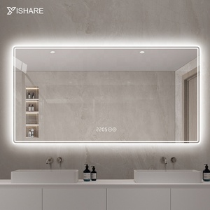 Nhà máy trực tiếp bán nhỏ gọn chiếu sáng năng lượng hiệu quả đồng hồ phòng tắm Vanity thắp sáng gương cho nhà khách sạn dự án - Product Image 3