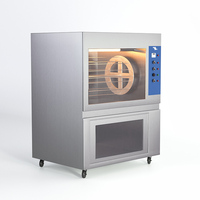 Four à rôtir industriel à haute vitesse, portable, sans conduit, pour rôtir le poulet, la pizza, le gâteau, turbo-rôtissoire, 6 broches