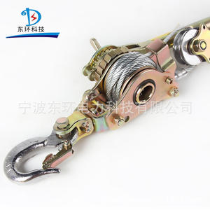 Japanese-Style Hand-Operated Ratchet Tensioner Multi-Functional Friction-Type Steel Wire Rope Double <b>Hook</b> Tenser Steel <b>Cables</b> - Product Image 3