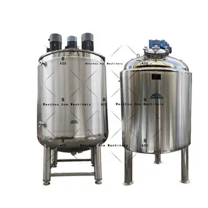 Automação Animal Feed Mixer Dynamic Motor Soap Agitando Tambor Aço Inoxidável Liquid Mixing Tank