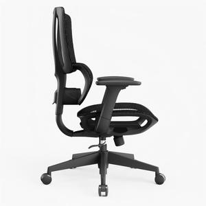 Chaise de <span class=keywords><strong>bureau</strong></span> réglable de qualité supérieure pour personnes obèses avec tissu en maille robuste, soutien lombaire et dossier mi-haut - Product Image 5