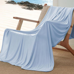 Couverture d'été en fibre de bambou et nylon pour les dormeurs chauds Couverture légère respirante pour le refroidissement de la glace - Product Image 5