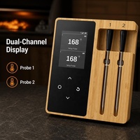 Thermomètre numérique sans fil pour viande, moniteur de température alimentaire BT, thermomètre à lecture instantanée, sonde de cuisson, testeur pour barbecue et cuisine