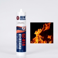 Scellant silicone ignifuge, résistant aux flammes, imperméable, neutre, résistant aux intempéries, colle silicone pour construction, mur rideau Guzhan