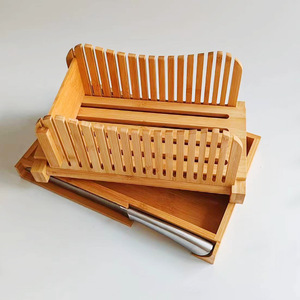 ที่ตัดขนมปังไม้ไผ่ 35x22.5x5.5 ซม. แบบพับได้ อุปกรณ์ครัวสำหรับหั่นขนมปังปิ้ง - Product Image 3