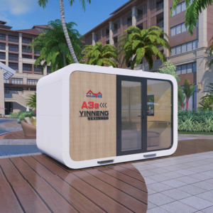 Maison mobile préfabriquée biodégradable, négative en carbone, avec toilettes compostantes et système de récupération <span class=keywords><strong>des</strong></span> eaux de pluie étanche pour mini-espaces - Product Image 1