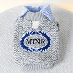 Suministro directo de fábrica Spot nuevo poliéster invierno dibujos animados perro chalecos dos pies ecológico bordado falso dos - Product Image 5