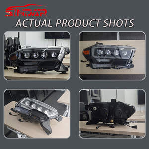 פנסי לד קדמיים לרכב SINDAR, אביזרי תאורה משופרים לטויוטה טאקומה N300 2015-2020 2016-2023, 4 עדשות. - Product Image 4