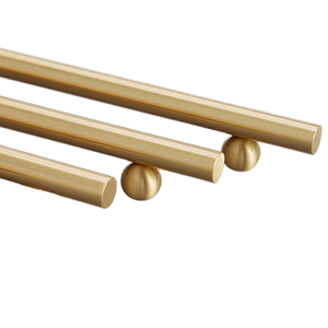 Single Long Hole Solid Brass Furniture Hardware Modern <b>Dresser</b> Pull Handle <b>for</b> Bedroom Cabinets Drawers <b>for</b> Clothes Shoes - Product Image 1