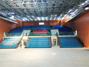 도매 그랜드 스탠드 텔레스코픽 탈착식 표백제 의자 경기장 플라스틱 시트 스포츠 및 엔터테인먼트 공장 가격 - Product Image 5