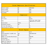 Compresseur d'air portable diesel compact Kinleon 185 CFM 145 PSI 8 bars 36,8 kW Yanmar/Yuchai sur remorque pour sablage et détonation