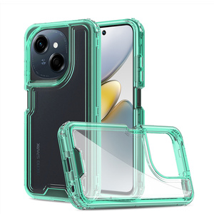 Fabricación al por mayor funda TPU + PC 3 capas transparente a prueba de golpes funda de teléfono para <span class=keywords><strong>Redmi</strong></span> Note 14 Pro/A5/14C/14 Pro +/14S/13 Pro +/10A/<span class=keywords><strong>10C</strong></span> - Product Image 6