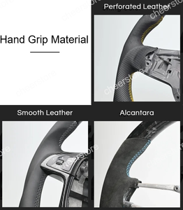 Volant de direction en fibre de carbone et cuir de course personnalisé pour BMW F10 F30 F15 F90 F80 G20 G30 M3 M4 M5 <span class=keywords><strong>F1</strong></span> - Product Image 4