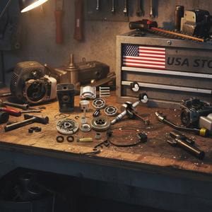 Kit Cilindro e Pistone da 42,5 mm, Cuscinetto a Sfera Scanalato, Pignone Catena, Tamburo Frizione, Bobina di Accensione, Interruttore, Albero, Ricambi - Product Image 3