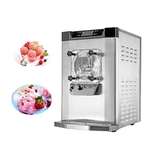 Automatic Strawberry Ice Cream Maker Machine Processing Make Soft Ice Cream Machine