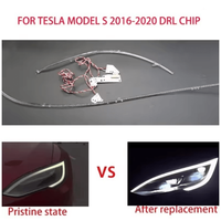 Para MODEL S 2016 2017 2018 2019 2020, Faros Delanteros para Automóvil, Tiras de Luces DRL, Ojos de Ángel, Módulo de Balasto con Chip, Accesorios de Mantenimiento