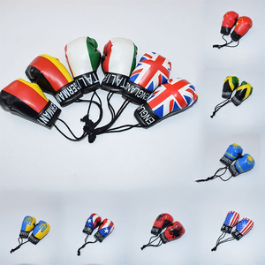 Venta al por mayor Países Bandera Guante de boxeo Colgante Llavero Jamaica Lituania México América Bandera Guante de boxeo Llavero - Product Image 1