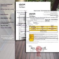Tarima de WPC, Suelo Compuesto de Madera Plástica Sólida, Resistente al Agua y a la Corrosión, para Exteriores, Patio, Jardín, Terraza
