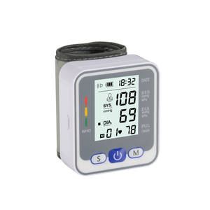 Pulsómetro Digital Automático, Esfigmomanómetro Recargable de Muñeca, Monitor de Presión Arterial, Monitor de Salud Metálico, Energía Eléctrica - Product Image 1